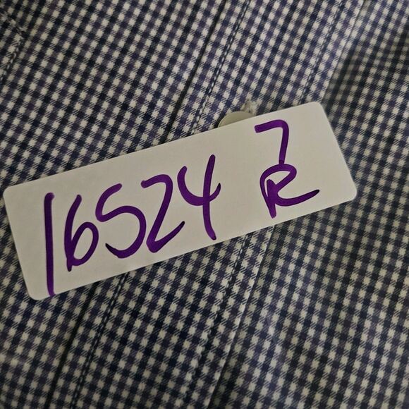 Untuckit Shirt Mens Medium Button Up Casual Preppy Blue Checkered Slim Fit - Picture 10 of 10